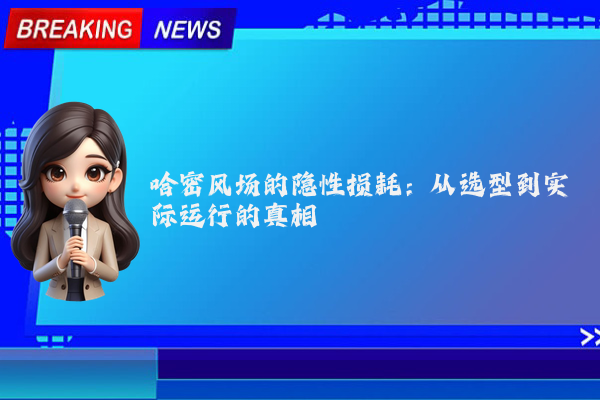 哈密风场的隐性损耗：从选型到实际运行的真相